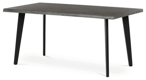 Jedálenský stôl HT-F4416 sivý dub / čierny