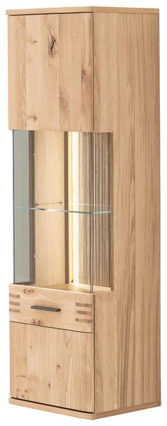 ZÁVESNÁ VITRÍNA, farba duba, 45/149/37 cm Livetastic - Sklenené vitríny, Online Only