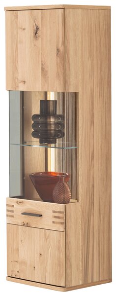 ZÁVESNÁ VITRÍNA, farba duba, 45/149/37 cm Livetastic - Sklenené vitríny, Online Only