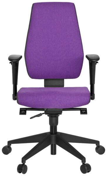 OTOČNÁ STOLIČKA, plochá tkanina, lila, čierna, tmavosivá MID.YOU - Online Only kancelárie, Online Only