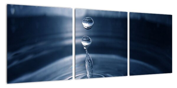 Obraz kvapky vody (Obraz 90x30cm)