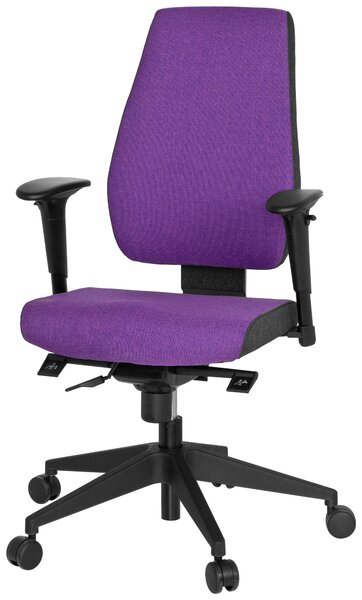 OTOČNÁ STOLIČKA, plochá tkanina, lila, čierna, tmavosivá MID.YOU - Online Only kancelárie, Online Only