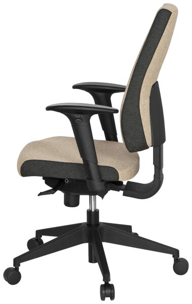 OTOČNÁ STOLIČKA, plochá tkanina, čierna, tmavosivá, béžová MID.YOU - Online Only kancelárie, Online Only