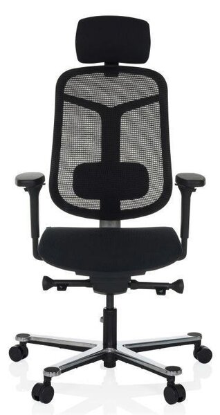OTOČNÁ STOLIČKA, sieťovina, čierna MID.YOU - Online Only kancelárie, Online Only