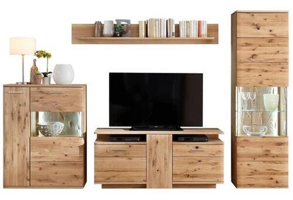 OBÝVACIA STENA, sukový dub, farby duba Livetastic - Drevený nábytok do obývačky, Online Only
