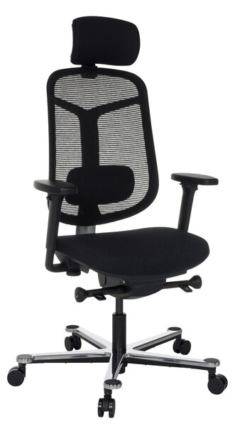OTOČNÁ STOLIČKA, sieťovina, čierna MID.YOU - Online Only kancelárie, Online Only