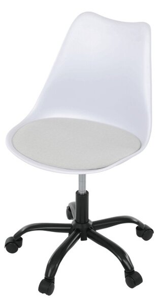 Kancelárska stolička biela KA-X7055 WT