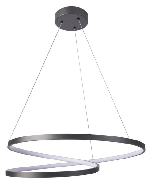 LED Luster na lanku ZEFIRA LED/52W/230V 4000K pr. 60 cm antracit