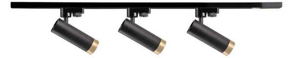 Bodové svietidlo do lištového systému FADO 3xGU10/10W/230V čierna