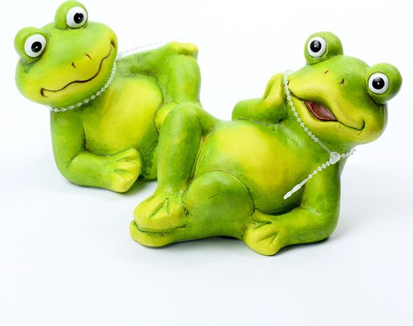 Žaba ležiaca keramika 12x7x8,5cm cena za 1ks