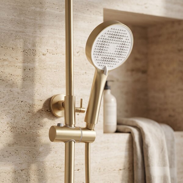Rea Grace, sprchový set s pákovou batériou, brúsené zlato, REA-P4401