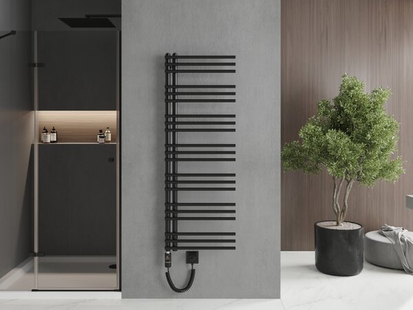 Mexen Neptun, elektrické vykurovacie teleso 1400 x 500 mm, 600 W, čierna, W101-1400-500-2600-70