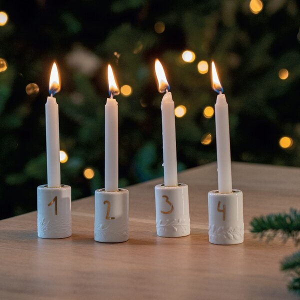 Porcelánový adventný svietnik Advent