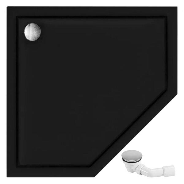 Rea Diamond Gold, päťuholníkový sprchový kút 90 x 90 cm, 6mm číre sklo, zlatá lesklá, REA-K4904