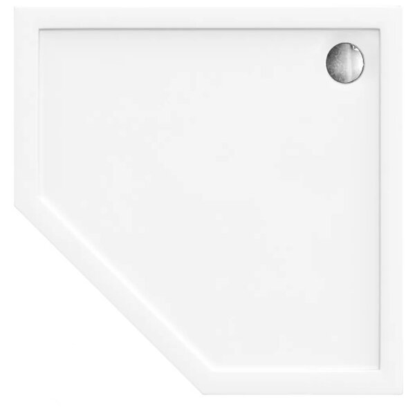 Rea Diamond - akrylátová sprchová vanička 80 x 80 x 5 cm + sifón, biela, REA-K8544