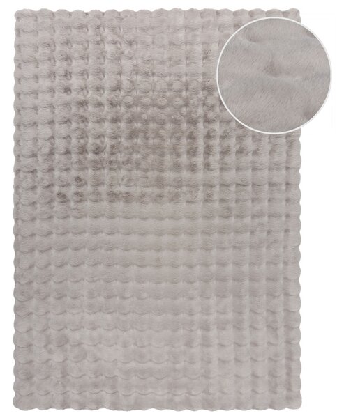 Flair Rugs , Kusový koberec Waffle Faux Fur Grey, 180x290, šedá, obývacia izba