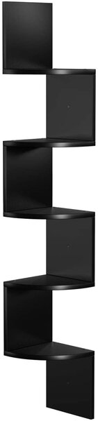 Rohová polica VASAGLE Nora čierna