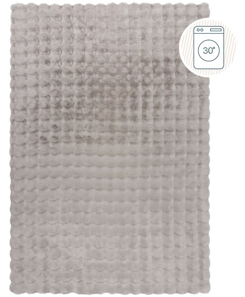 Flair Rugs , Kusový koberec Waffle Faux Fur Grey, 180x290, šedá, obývacia izba