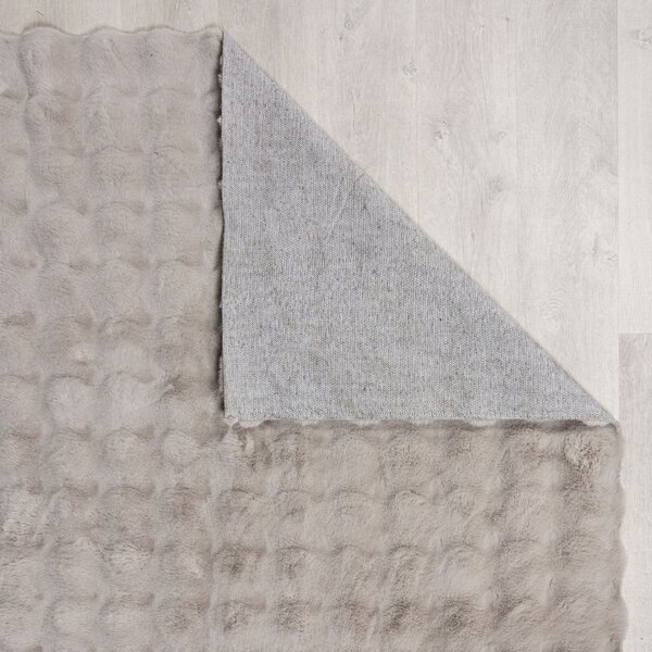 Flair Rugs , Kusový koberec Waffle Faux Fur Grey, 180x290, šedá, obývacia izba