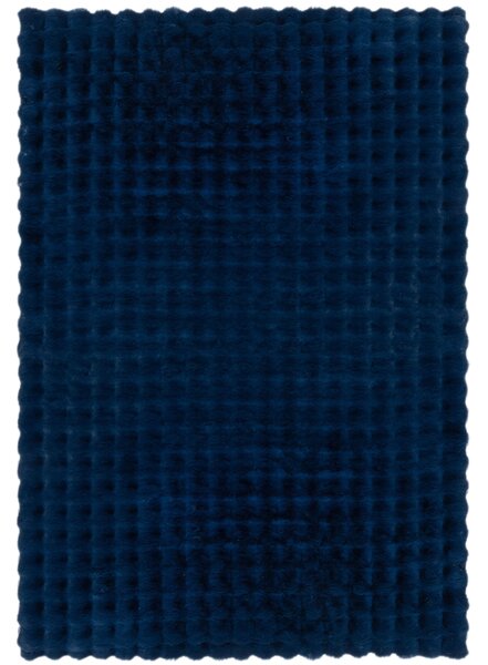 Flair Rugs , Kusový koberec Waffle Faux Fur Navy, 180x290, modrá, obývacia izba