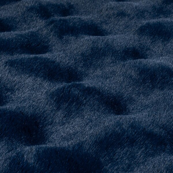 Flair Rugs , Kusový koberec Waffle Faux Fur Navy, 180x290, modrá, obývacia izba