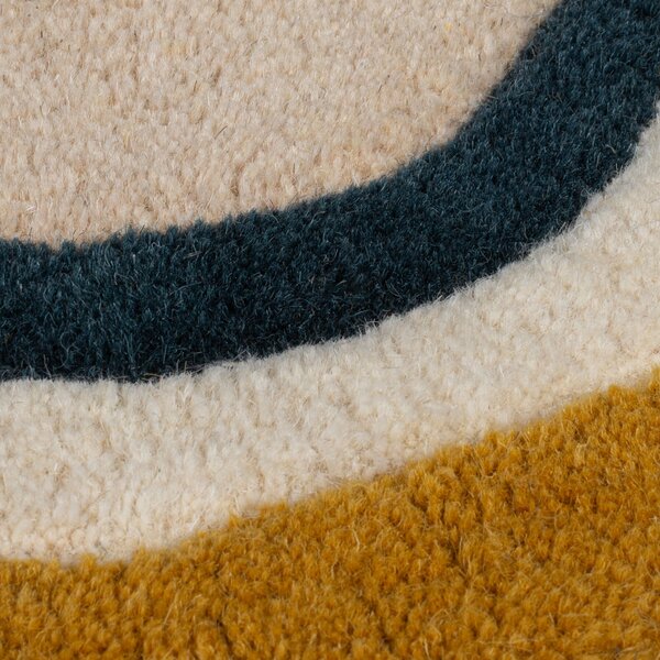 Flair Rugs , Kusový koberec Wool Scallop Leo Border Multi, 120x170, viacfarebná, obývacia izba
