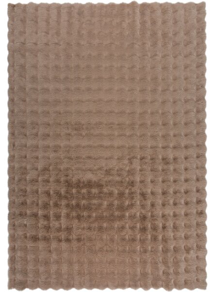 Flair Rugs , Kusový koberec Waffle Faux Fur Taupe, 180x290, hnedá, obývacia izba