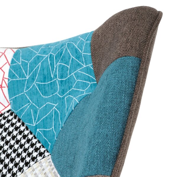 Hojdacie kreslo FABIAN II — látka, patchwork
