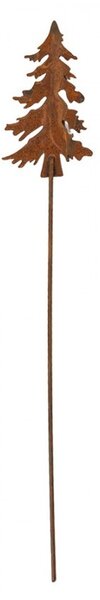 Rustikálny hrdzavý zápich stromček Christmas Tree Rust S - 6*1*34 cm - Clayre & Eef