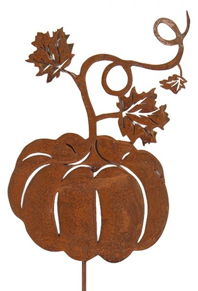 Rustikálny hrdzavý zápich tekvice - 14*1*55 cm - Clayre & Eef