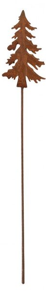 Rustikálny hrdzavý zápich stromček Christmas Tree Rust S - 6*1*34 cm - Clayre & Eef
