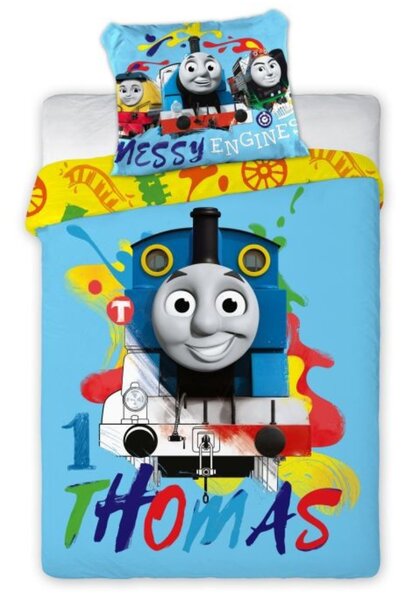 Obliečky Disney Vláčik Tomáš do postieľky 135x100cm+40x60cm Faro