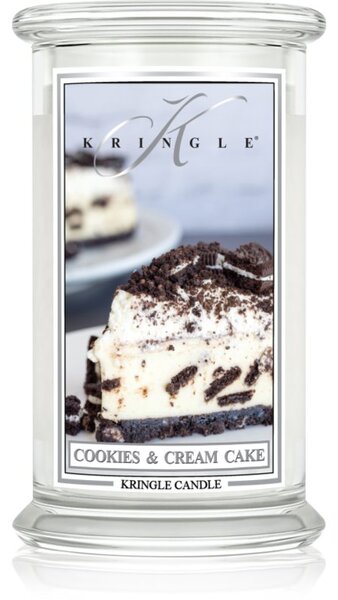 Kringle Candle Cookies & Cream Cake vonná sviečka s viečkom 623 g