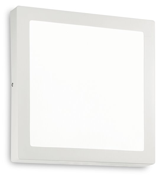 Nástenné svietidlo Ideal lux 138657 UNIVERSAL SQUARE BIANCO 1xLED 24W/1400lm 3000K biela