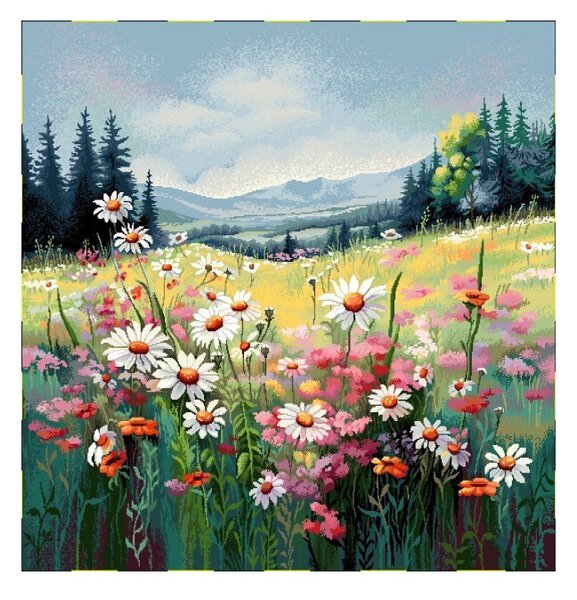 Gobelínová obliečka na vankúš 42x42 cm Eden 1426 Farba Viacfarebná Rozmery 42x42 cm