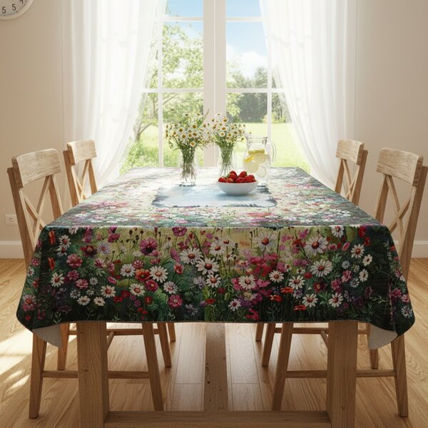 Gobelínový obrus na stôl Eden 1426 Farba Viacfarebná Rozmery 93x93 cm
