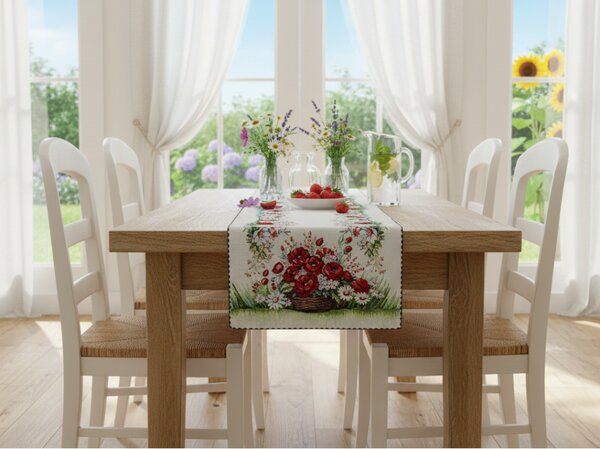 Gobelínový behúň na stôl Eden 1409 Farba Viacfarebná Rozmery 45x140 cm