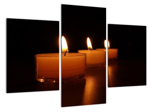 Obraz sviečok (Obraz 90x60cm)