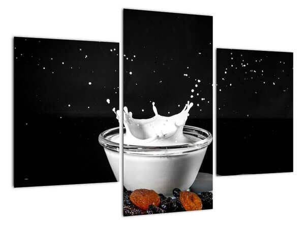 Obraz misky s mliekom (Obraz 90x60cm)