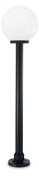 Exteriérové stojanové svietidlo Ideal lux 187525 CLASSIC GLOBE PT1 BIG BIANCO 1xE27 23W čierna IP44