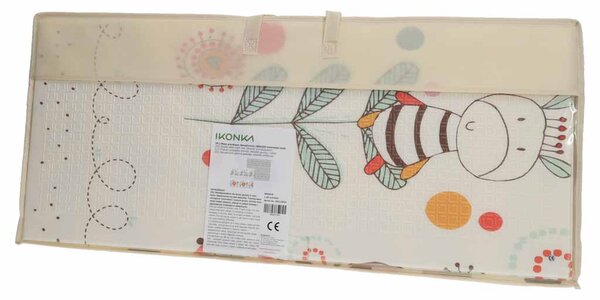 KIK Vzdelávacia penová podložka pre deti 180 × 200 cm, obojstranná, vzor zvieratká