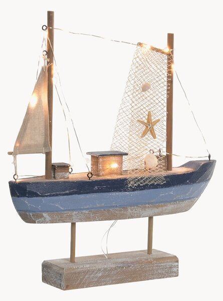 LED dekorácia Fishing Boat