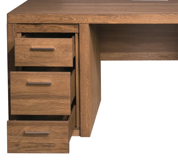 Szynaka Psací stůl s nabíjecí stanicí Velvet II 37 177 cm z masivu dub Rustikal
