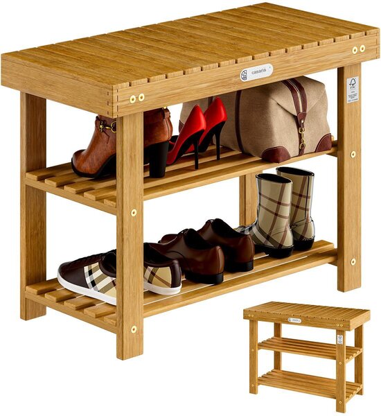 Botník a lavica 2v1 agát - 70x33x46 cm