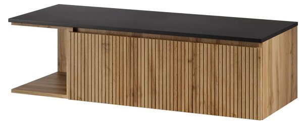 Szynaka Závěsná skříňka pod umyvadlo Loris 42 120 cm dub Wotan/černá