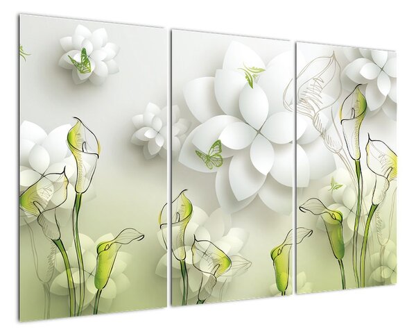 Moderný obraz - kvety (Obraz 120x80cm)