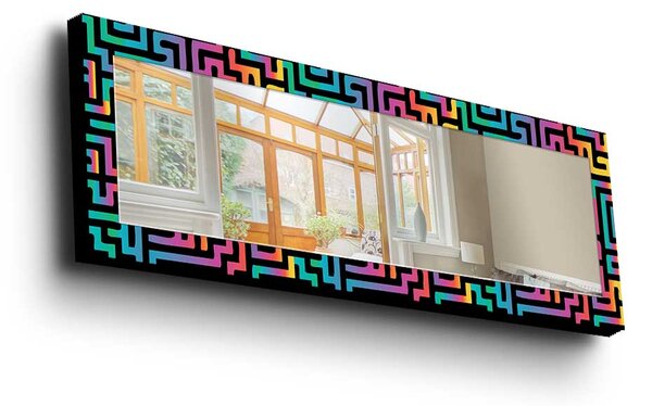 ASIR Dekoratívne zrkadlo VIRTUÁLNY NEON 40 x 120 cm