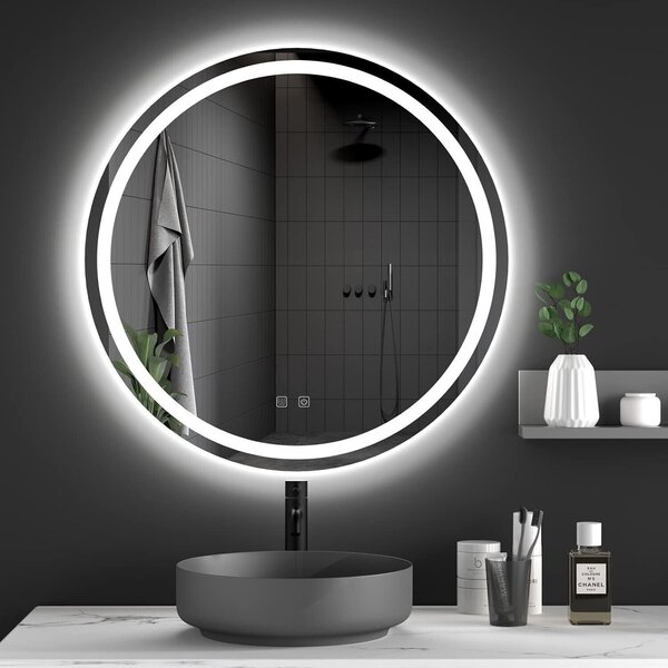 Rea Zrkadlo ⌀80 cm s regulovateľným LED osvetlením HOM-05520