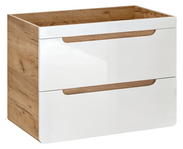 Comad Umývadlová skrinka Aruba 820 2S dub craft zlatý/biely lesk