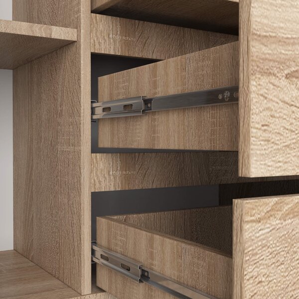 Ak furniture Komoda Tove K 160 cm dub sonoma